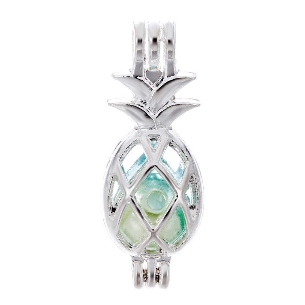 3852 10pcs Silver Pearl Cage Locket Pendants, Essential Oil Diffuser DIY